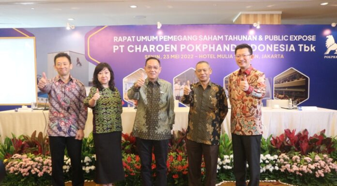 RUPS PT Charoen Pokphand Indonesia, Tbk. terselenggara secara hybrid (daring dan luring) dengan memberlakukan protokol kesehatan yang ketat bagi yang hadir secara luring.