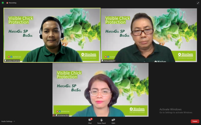 PT Biochem Zusatzstoffe Indonesia bekerjasama dengan PT SHS International menyelenggarakan seminar daring pada hari Selasa (28/6) bertema “Visible Support and Effective First Protection for DOC in Hatcheries and Farm”. PT Biochem Zusatzstoffe Indonesia bekerjasama dengan PT SHS International menyelenggarakan seminar daring pada hari Selasa (28/6) bertema “Visible Support and Effective First Protection for DOC in Hatcheries and Farm”.
