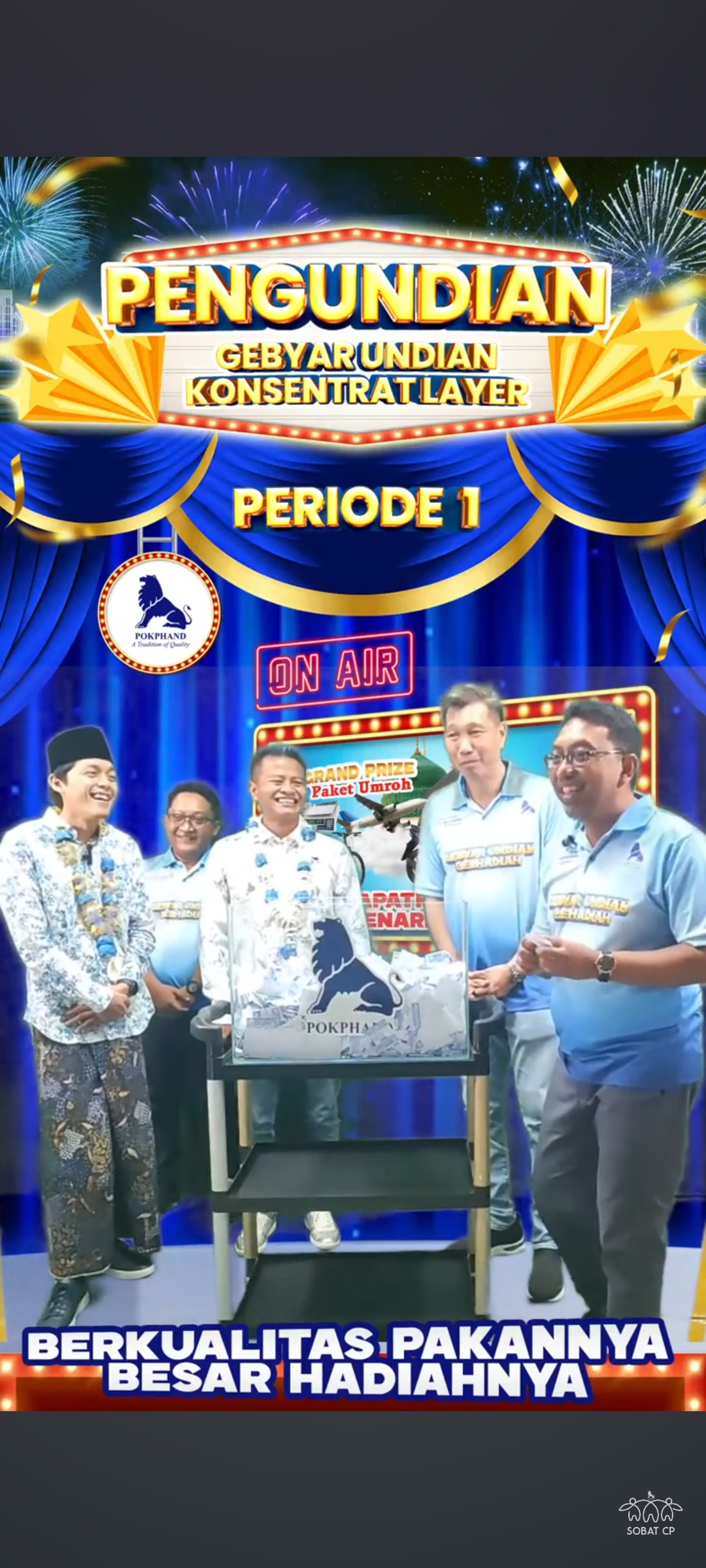 Kemeriahan Gebyar Undian Konsentrat Layer CPI Bersama Kaji Beky dan Gus Iqdam